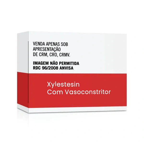 Xylestesin / 20mL 2% / Com Vasoconstritor / 10 Un. Cx. / Cristalia / Anestésico / OFERTA