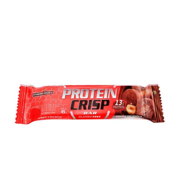 CRISP BAR / Trufa de Avelã / 45g /  Cx. 12 Un. /  Barra de Proteína  / Whey /  Integralmedica - Imagem 2